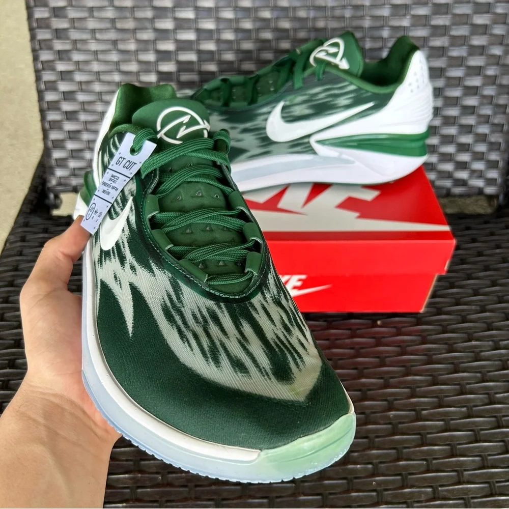 NIKE AIR ZOOM GT CUT 2 TB PROMO GORGE GREEN Size 14 - Picture 2 of 5